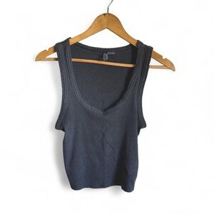 H&M Dark Gray Sleeveless Crop Top